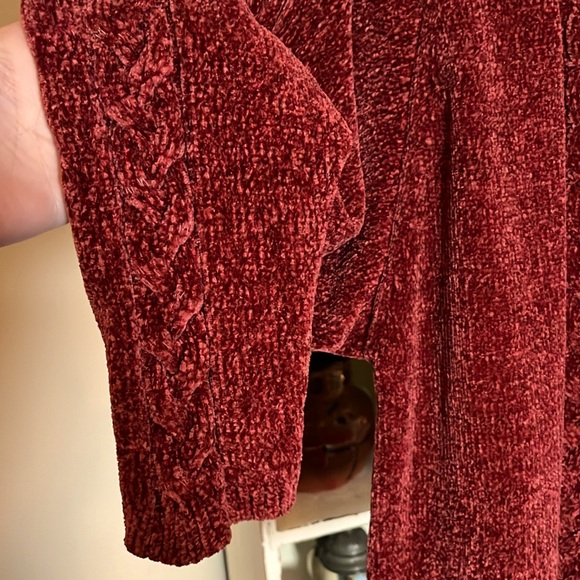 Stitch by Chenault M incredibly soft maroon chenille crewneck,dolman sleeves EUC - Picture 4 of 6